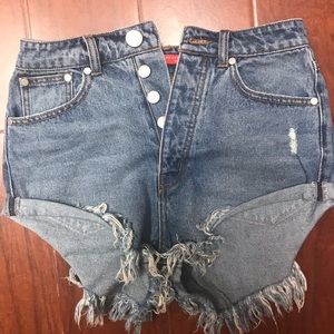 High waist Jean Shorts
